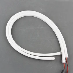 Bande de Tube Flexible led pour voiture, clignotant, yeux d'ange, style automobile, 30cm 45cm 60cm, 2 pièces 