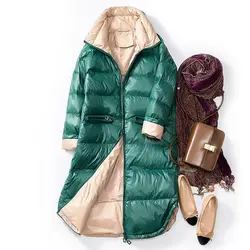 Новинка 2019, зимний женский водонепроницаемый пуховик, высокое качество, макси-Длинное Пышное пальто, зимнее пальто для женщин, теплая