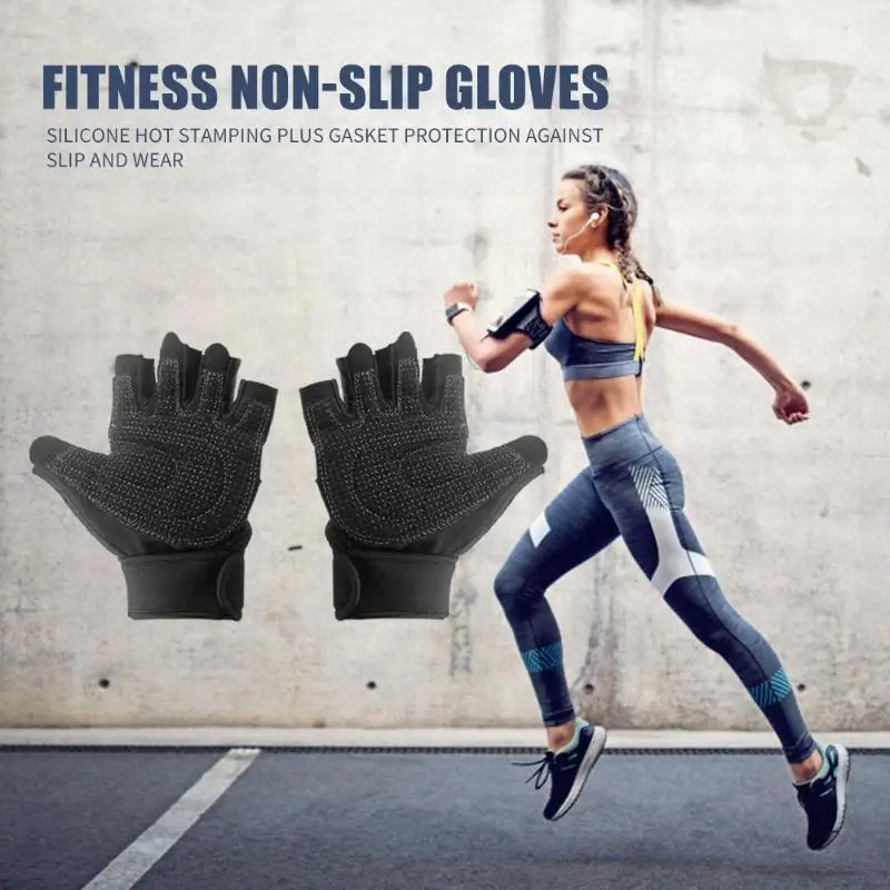 Перчатки для фитнеса, дышащие, для тренажерного зала, йоги, велоспорта, тяжелая атлетика, перчатки с полупальцами