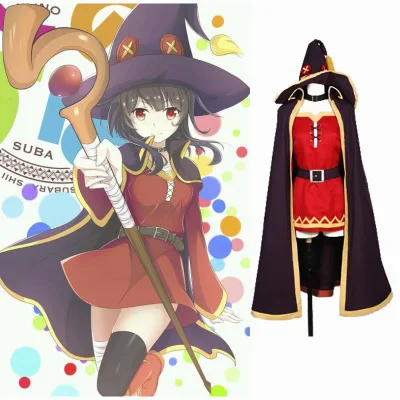 KonoSuba benediction de dieu/ce monde merveilleux Megumin плащ халат tenue uniforme аниме костюмы для косплея