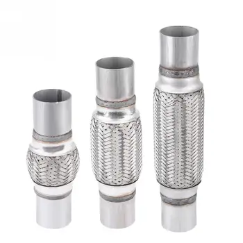 

Double Braided Heavy Duty Stainless Steel Exhaust Pipe Tube Car Accessories