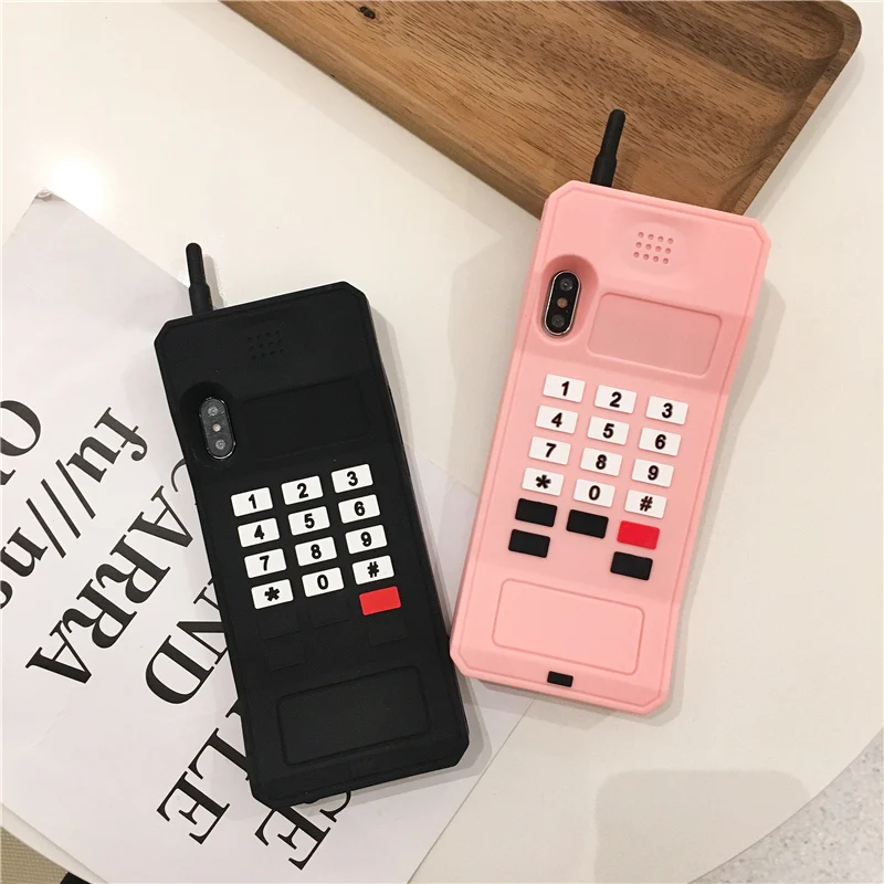 3D Ретро сотовый Чехол для телефона для Apple iphone 6 6S 7 8 Plus XS 11 Pro Max Чехол Мягкий силиконовый чехол для телефона