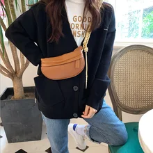 Корейский стиль нишевый дизайн веревка Заплетенный в узел сумка на плечо крутая Красивая изогнутая квадратная сумка коричневая PU сумка на плечо диагональная грудь ba