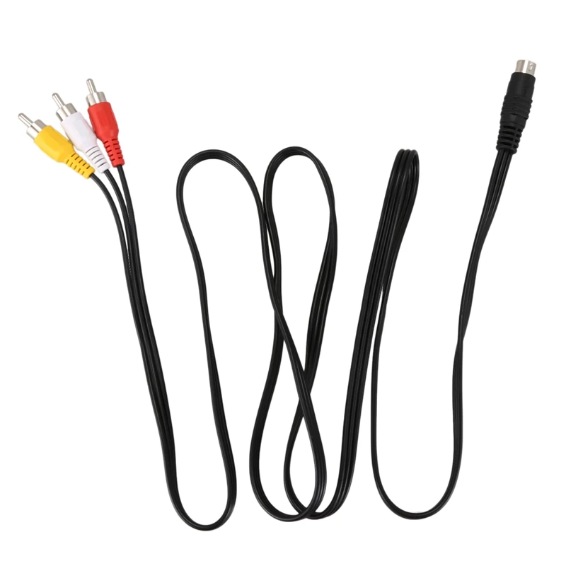 1,5 м 4.9ft 3 RCA штекер 4 Pin S-Video Мужской ТВ ПК Конверсионный кабель