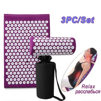 

Head Neck Massage Mat (68*42cm) Acupressure Mat Relieve Back Body Pain Spike Mat Acupuncture Massage Cushion Yoga Mat/Pillow