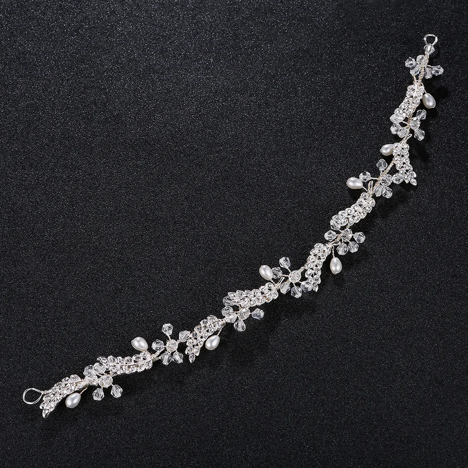 

Europe And America Hot Sales Headband Hair Band Alloy Leaves Exquisite Bride Headdress Wedding Accessories