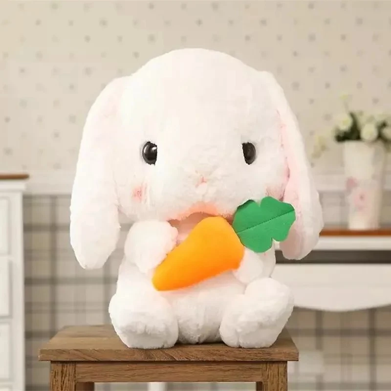 

Long Ear Carrot Rabbit Plush Toy Pet Bunny Pillow Plush Cute Grab Doll Plush Animal Baby accompany sleep Toys for Children Gifts