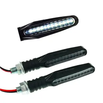 

Motorcycle Turn Signals Light 12 SMD Tail Flasher Brake Lamp Flowing Water Light E7CA