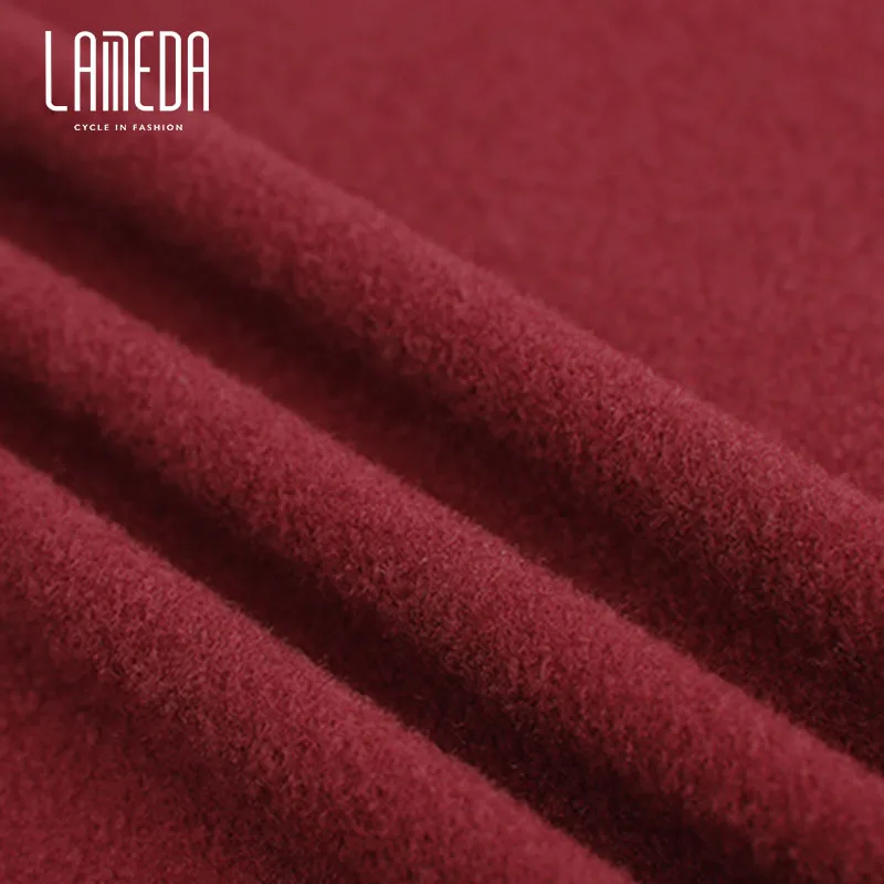 LAMEDA Autumn and winter fleece warm cycling clothes men's long sleeved bicycle top Italian carvico fabric