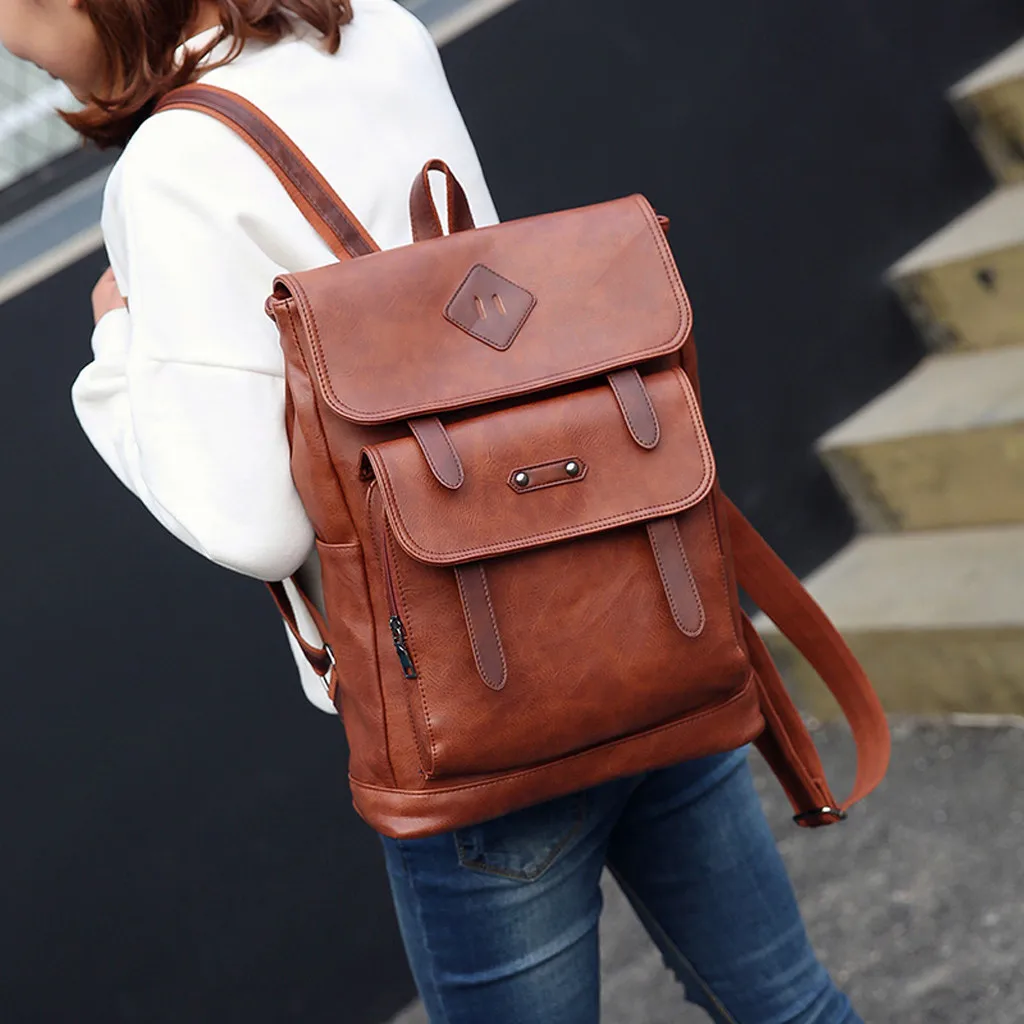 Carteras mujer de hombro y bolsos Мужская Ретро сумка на плечо кожаная сумка простая Компьютерная сумка большой емкости рюкзак