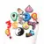 Новинка Cute Shoe Charms Аксессуары Diamond Flamingo Love Milk tea Shoe Buckle Decoration for croc jibz Kids X-mas Party Gifts