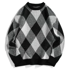 Pullover Fashion Knitted Jumpers Sweaters New Men Streetwear Hip Hop Harajuku Casual knitwear Mens Fashion Tops Autumn Winter