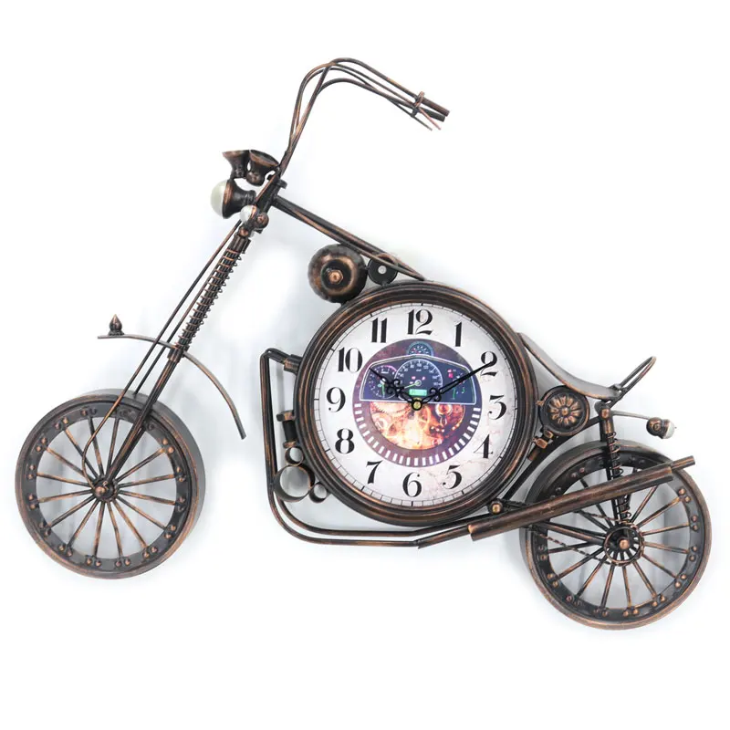 Большие металлические настенные часы в стиле ретро американский ресторан