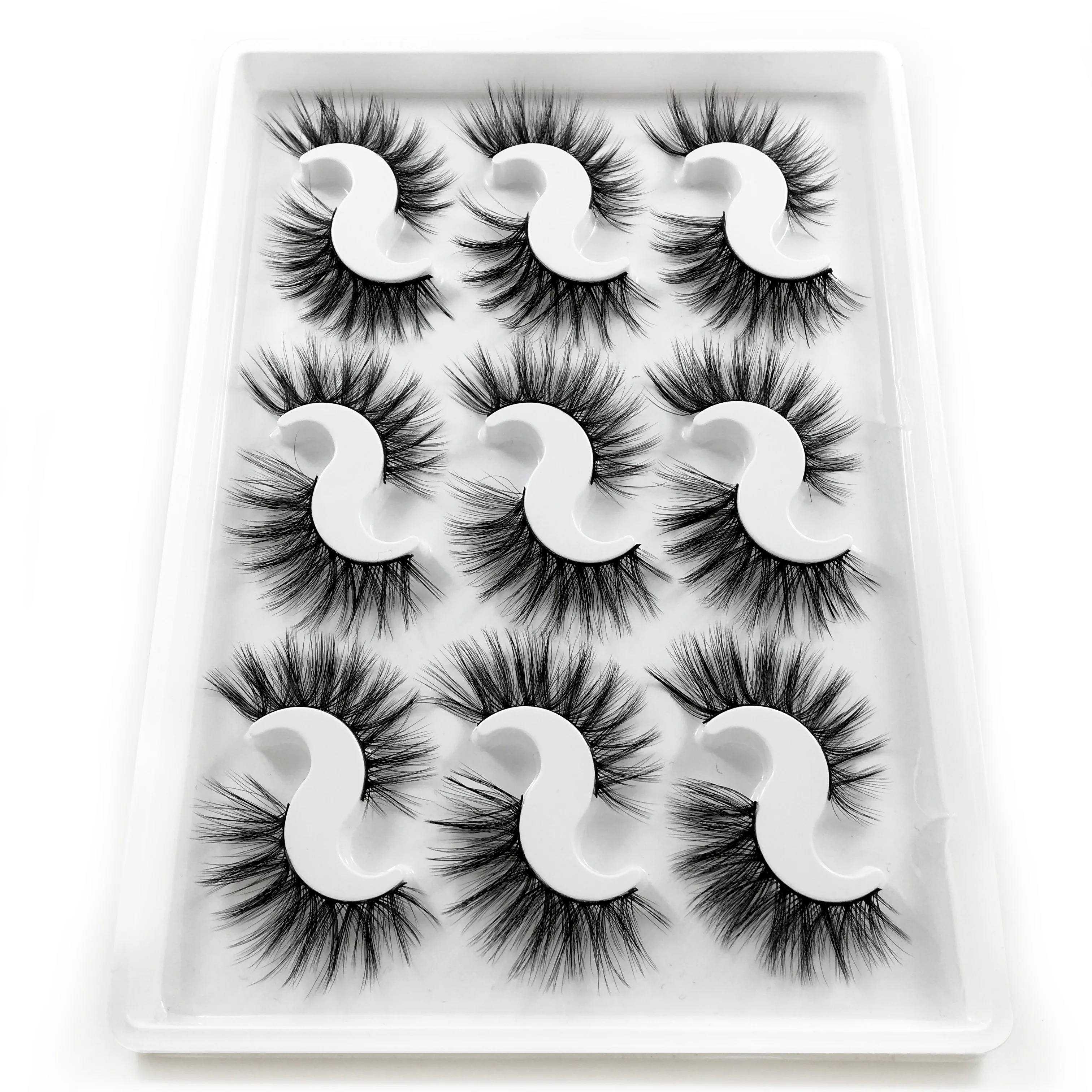 

False Eyelashes 3D Lashes Pack Fur Long Lashes Reusable Soft Fake Eyelashes 9 Pairs
