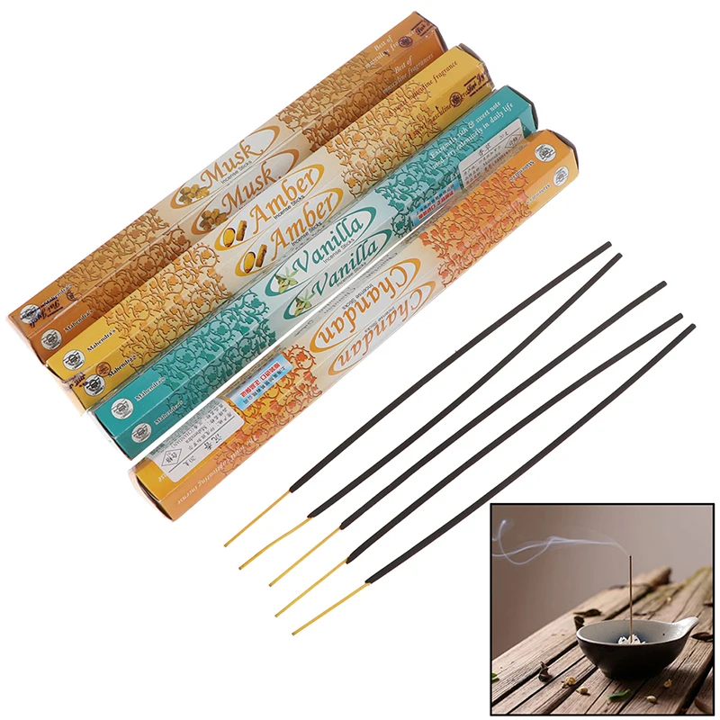 

20pcs/1box Tibetan Indian Incense Sticks Multiple Flavor Incense Sticks Fragrance 8types vanilla/amber/musk Jasmine