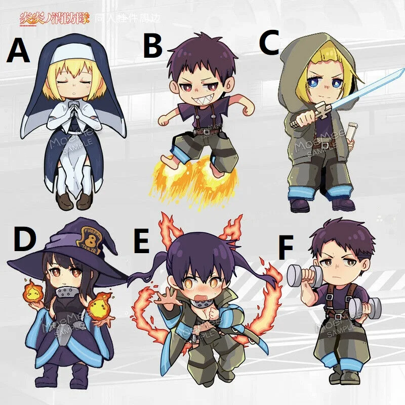 Аниме брелок Enn No Shouboutai Fire Force акриловый 6 см|Брелоки| |