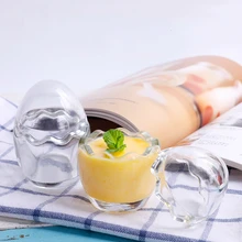 Креативный дизайн яичный яияияияиц пудинг чашка не содержит свинца стекло мороженое лоток для Мусса Тирамису йогурт Молоко Бутылка Желе DIY Форма для выпечки