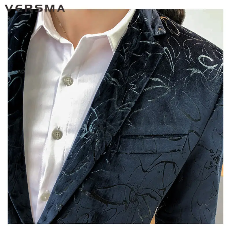 VERSMA повседневный костюм пиджак Masculino Стиль Китайский воротник Костюмные пуговицы для мужчин Slim Fit Блейзер сценические мужские костюмы блейзеры дропшиппинг