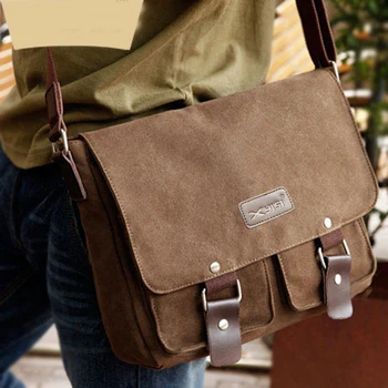 

Golandstar Multifunction Crossbody Bag Canvas Shoulder Purse Travel Bags Unisex Handbag Sling Bag Satchel MCB005