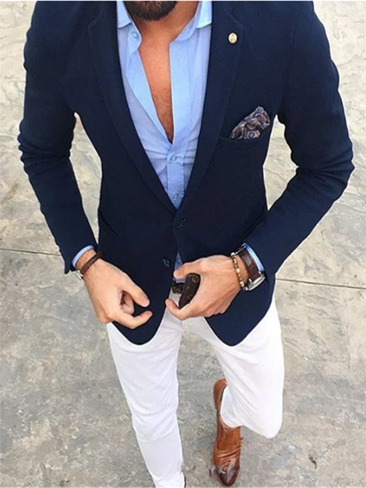 New Men’s Suit Smolking Noivo Terno Slim Fit Easculino Evening Suits For Men Mans Suit Coat Pant Costume Homme 2 Pieces