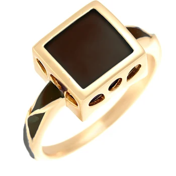 

Кольцо из серебра с керамикой матовой и эмалью R01334