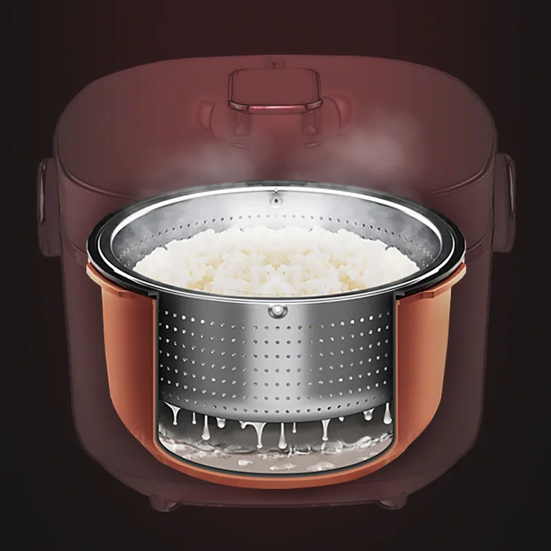 Rice Cooker Large 8 Cup, Stainless Steel Inner Pot Steamer, YOKEKON Low Carb  Rice Maker, 24H Delay Timer and Auto Keep Warm - AliExpress