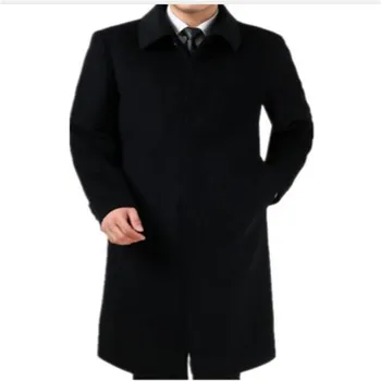

Brand 2018 Winter Wool Coat men Outwear Jacket Thickening Mens Coat Parkas Man 65% Wool+35% cashmere Blend Big size 4XL ZZ045