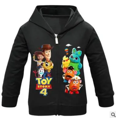 Toy Story/Детские толстовки с капюшоном для девочек; свитер с капюшоном; одежда с героями мультфильмов Базз Лайтер Вуди; Детские Новорожденные толстовки; толстовки