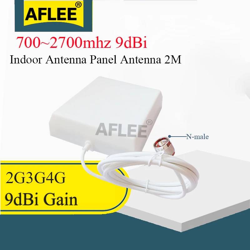Antenna Gsm 2G 3G 4G Lte Guadagno 9Dbi, Antenna A Schermo Piatto, 2M, 0.3M, Amplificatore Del Segnale Del Cellulare Per Movimento, 700-2700Mhz