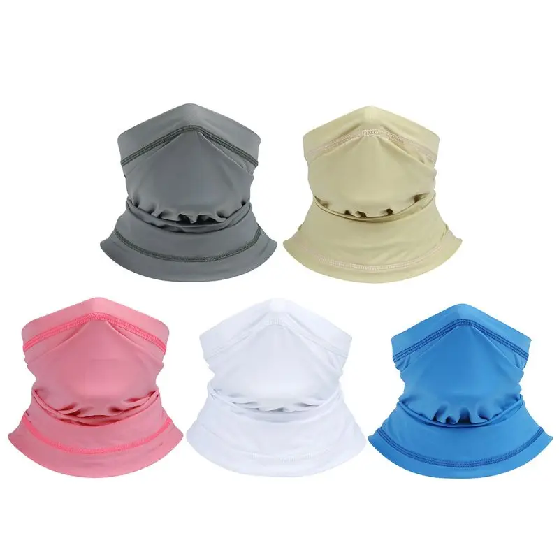 

Breathable Ice Silk Mask Scarf Dustproof Cycling Climbing Face Mask Spring Summer Sunscreen Headgear for Outdoor Riding