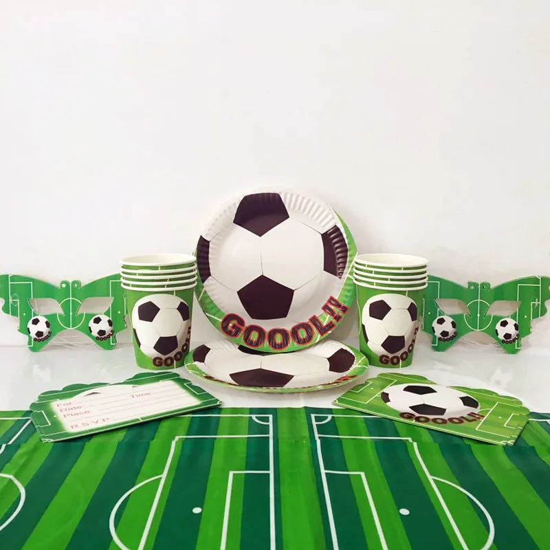 

41pcs/set Party Supplies Football Soccer Disposable Tableware Sets Baby Shower Kids Birthday Party Decor Supplies Kids Favor
