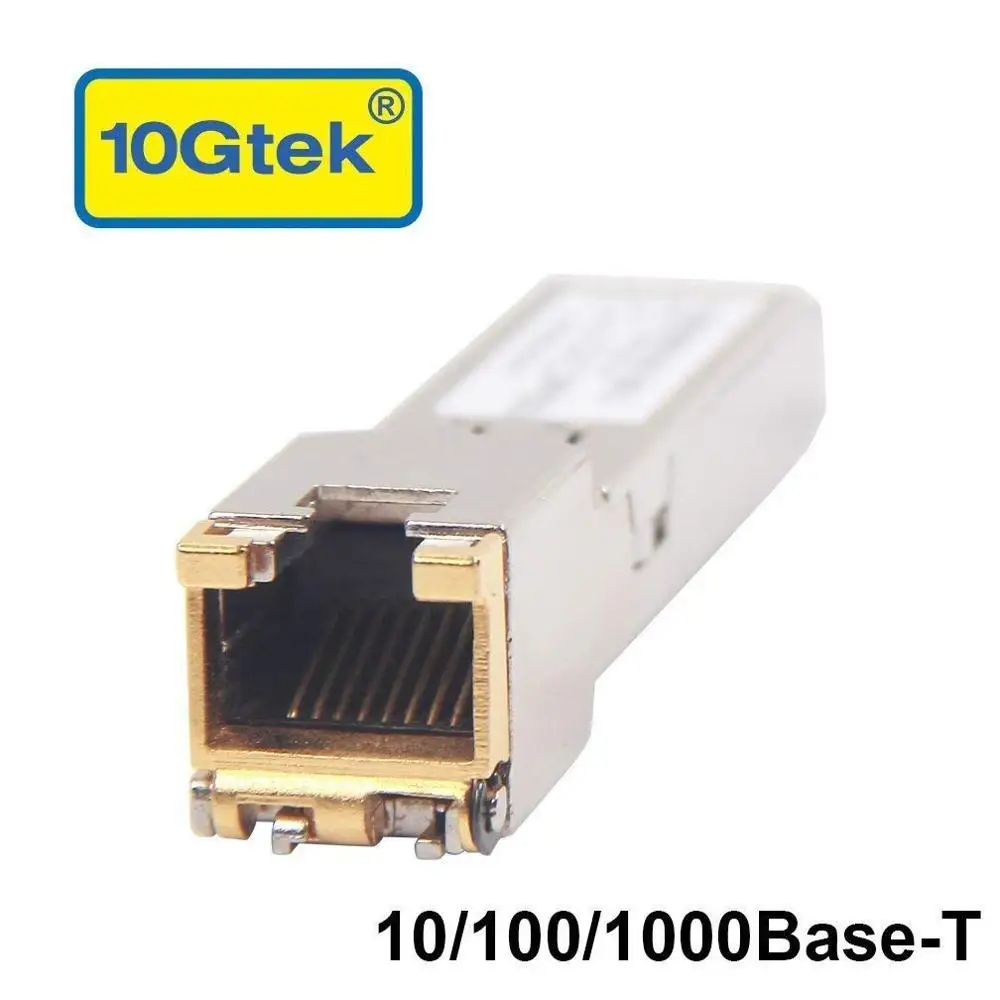 

SFP to RJ45 Copper Module - 10/100/1000BASE-T Auto-Negotiation Mini-GBIC Gigabit Transceiver forJuniper QFX-SFP-1GE-T/EX-SFP-1GE