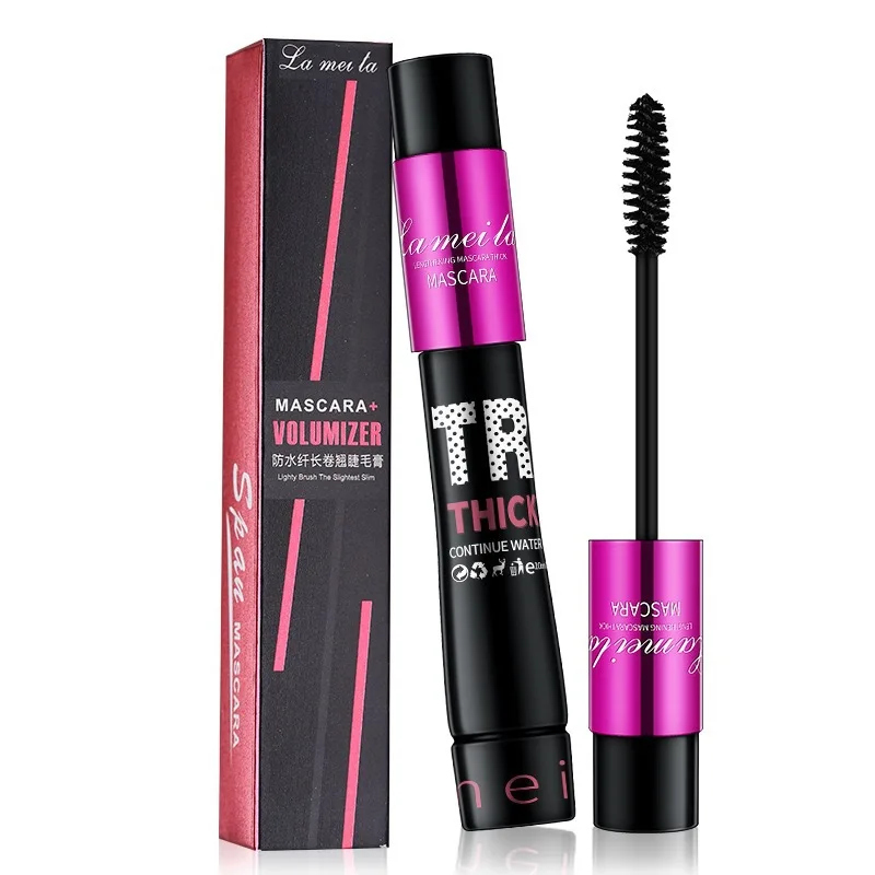 

1pc waterproof Mascara Thick and long lasting without smudging Dyed and curled mascara eyelash growth cream Make-up for women