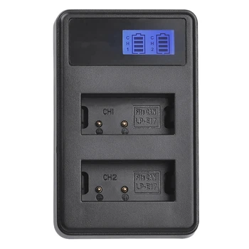 

Battery LCD Wall Charger for Canon LP-E17 LC-E17 & Canon EOS M6 Camera