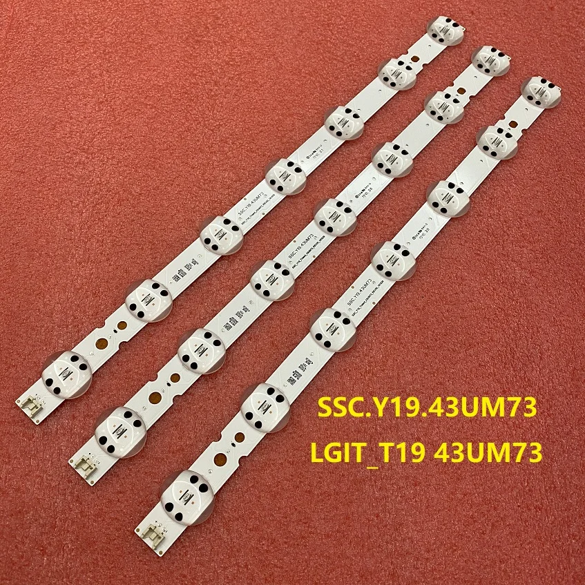 led strip types 3pcs/set LED Backlight for LG 43UM4390PLC 43UM74006LB 43UM7450PLA 43UM7390PLC 43UM7400PLB 43UM7300PSA 43LM6300PSB SSC.Y19.43UM73 outdoor led strip lights