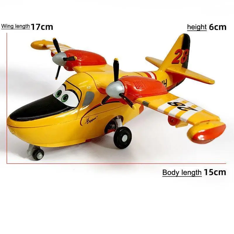 Disney Pixar airplane powder crophopper suction card team leader birthday toy ripslinger metal Diecast Model airplane toy lego fire truck