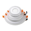 DBF-luz de techo REDONDA/cuadrada moderna regulable, 6W, 9W, 16W, Panel de luz LED blanco cálido/frío + luz azul para decoración para sala de estar ► Foto 3/6