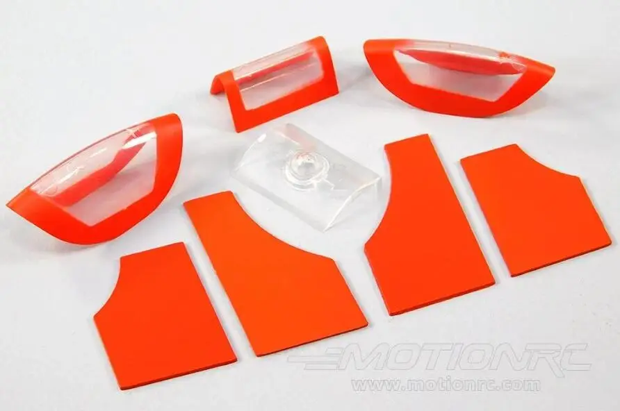 Freewing 80mm EDF Avanti S Red Plastic Parts Set C - Red