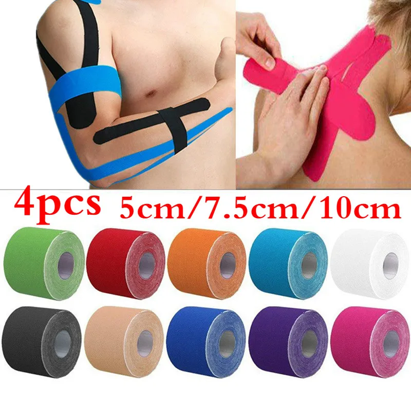 Кинезиологическая лента 5 см/10 см эластичная Kinesio Bbalance в Корейском стиле для