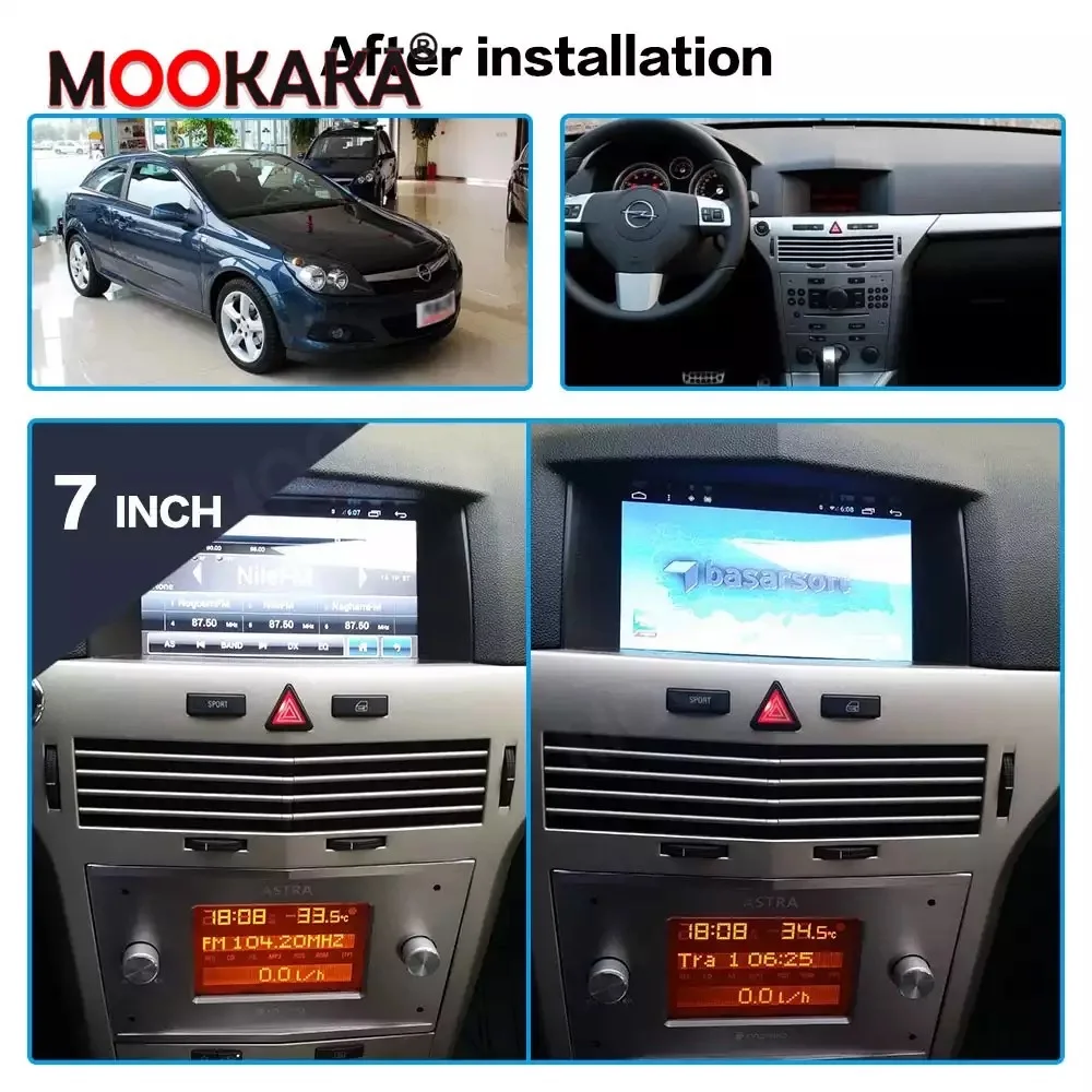 For Opel Astra H 2006 2007 2008 2009 2012 Car Video Radio Android Radio DVD Player Audio