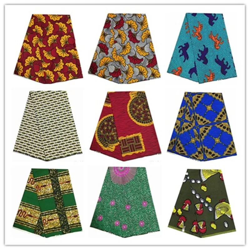 

Wholesale price! Best Quality!! Veritable Dutch Real dutch Wax ,African Printed Fabric 100% Polyester Nigeria 6 yards 1001