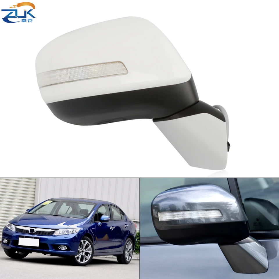 Боковое зеркало заднего вида ZUK для HONDA CIVIC FB2 FB3 2012 2013 2014 2015 5-контактный