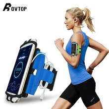 Сумка для бега для мужчин и женщин, нарукавники с сенсорным экраном, чехол для сотового телефона, вращающийся ремень для бега, Велоспорт, тренажерный зал, повязка сумки для IPhone 6 X Max