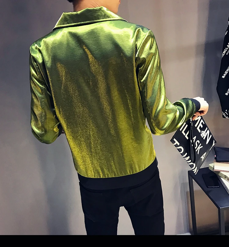 Sharp shinny мужские куртки и пальто jaqueta masculino королевский синий черный серый зеленый сценическая одежда для певицы Клубные вечерние куртки