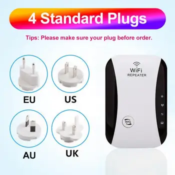 

2.4GHz 300Mbps Wireless Wifi Repeater Wifi Range Extender Router Wi-Fi Signal Amplifier Portable Router Network Extender Booster
