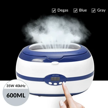 

600ml Ultrasonic Cleaner Bath Timer Jewelry Brush Glasses Manicure Stones Cutters Dental Razor Parts Ultrasound Sonic