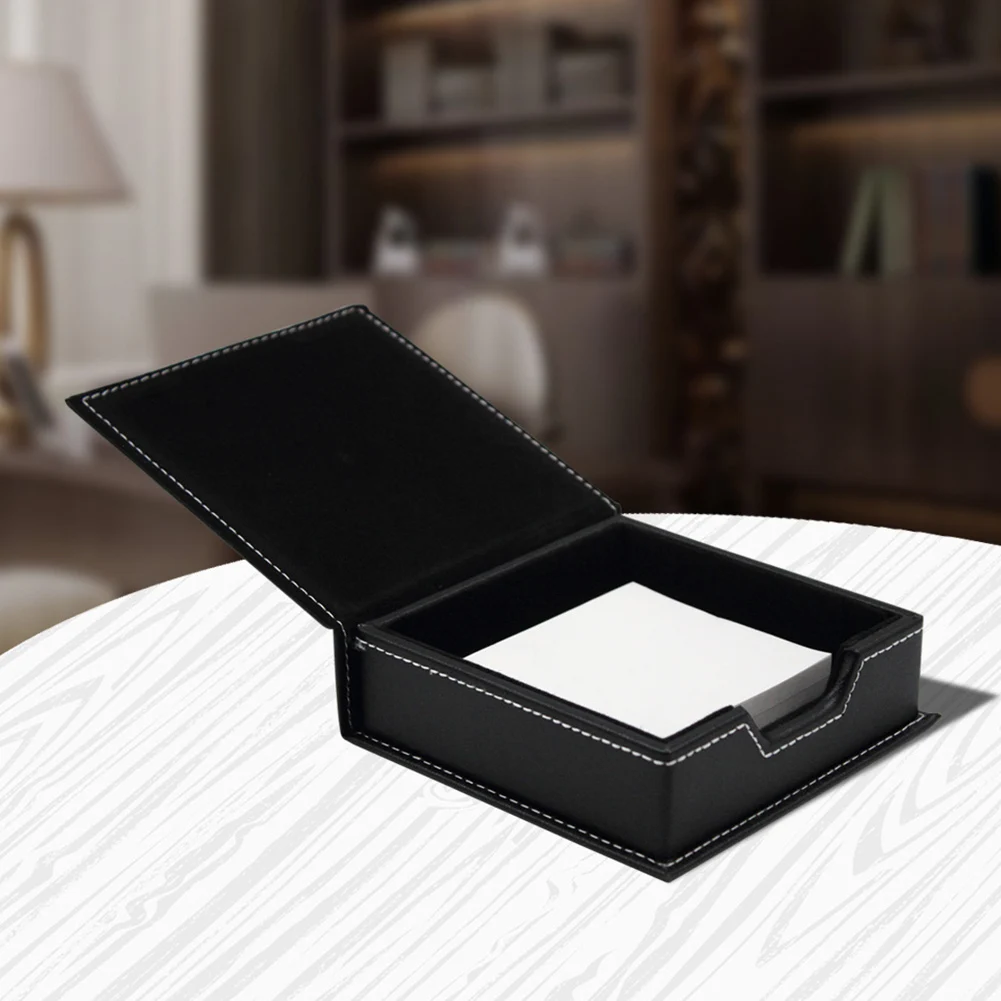 

Home PU Leather Card Storage Desktop Table Sundries Hotel School Organizer Notes Box Office Memo Business Stationery