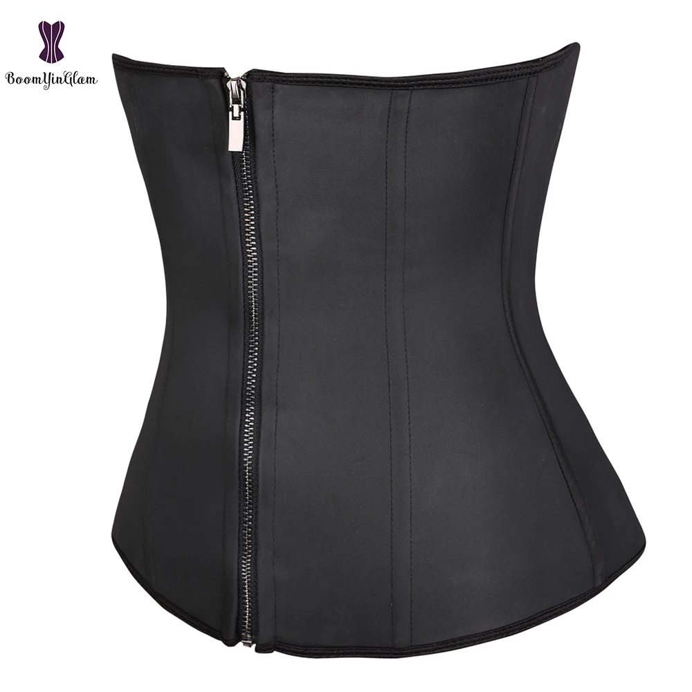 Women Waist Trainer Latex Belt Tummy Control Zipper Body Shaper Corset Girdle Slim Belt Size XS-6XL 608# assets by spanx