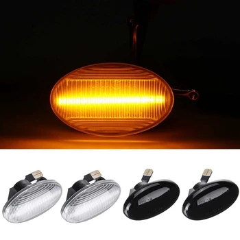 

2Pcs LED Car Side Marker Light Repeater Turn Signal Light for Mer cedes-Benz Smart W450 W452 A-Class W168 Vito W639 W447