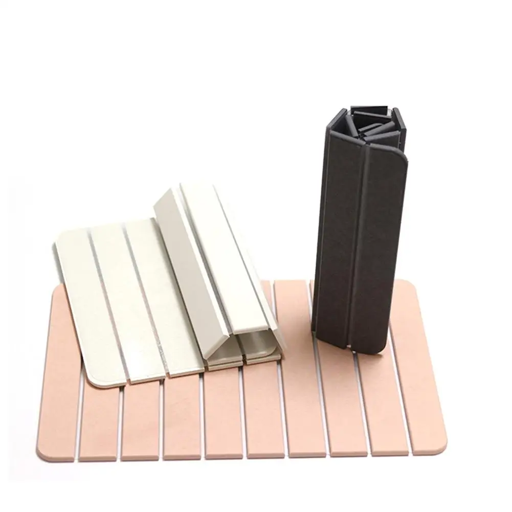Foldable Rectangular Natural Diatom Mud Pad Simple Modern Bathroom Pad Absorbent Quick Dry Pad Bathroom Mat Door Carpet